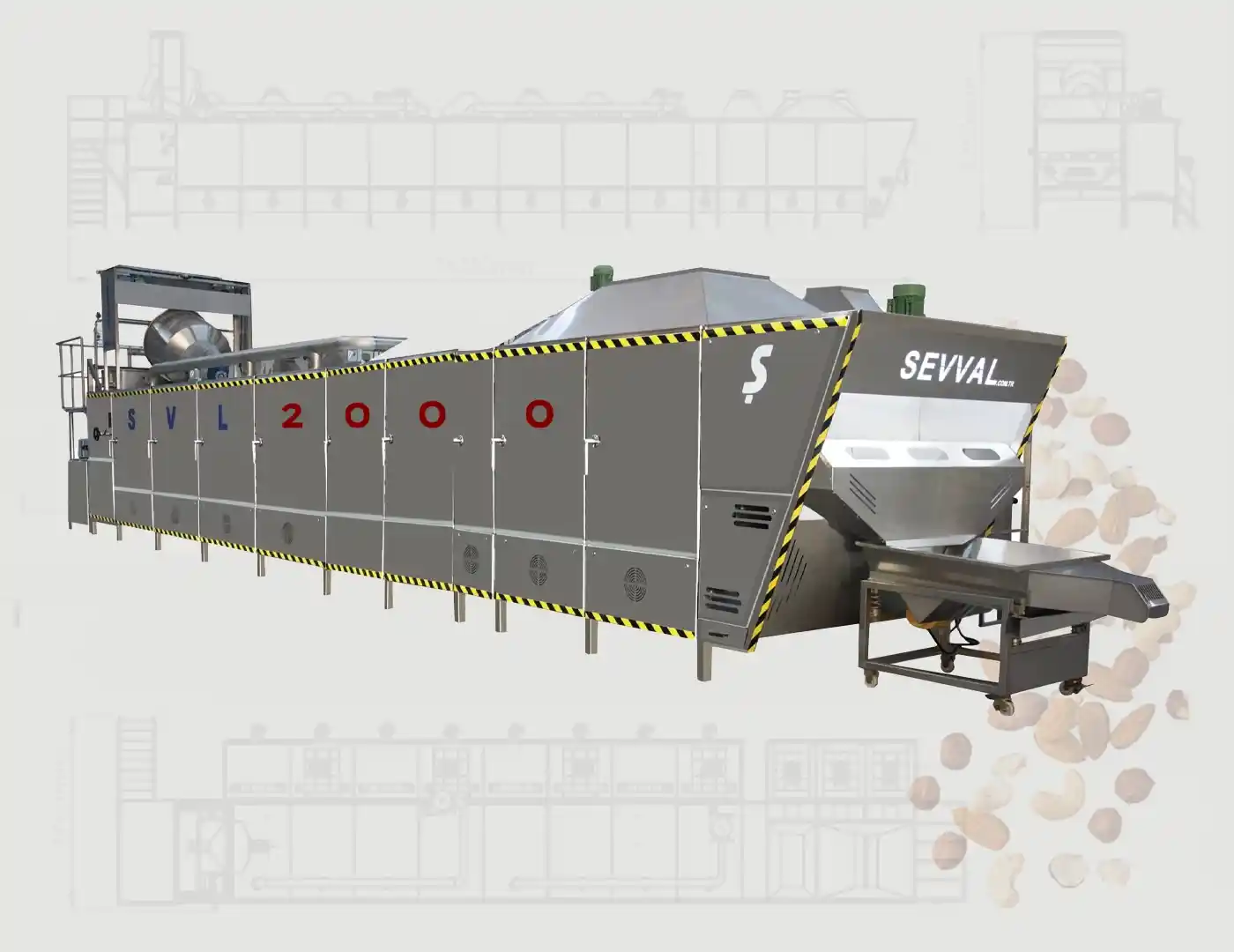 Tek Bantlı Kavurma Fırını SVL2000
